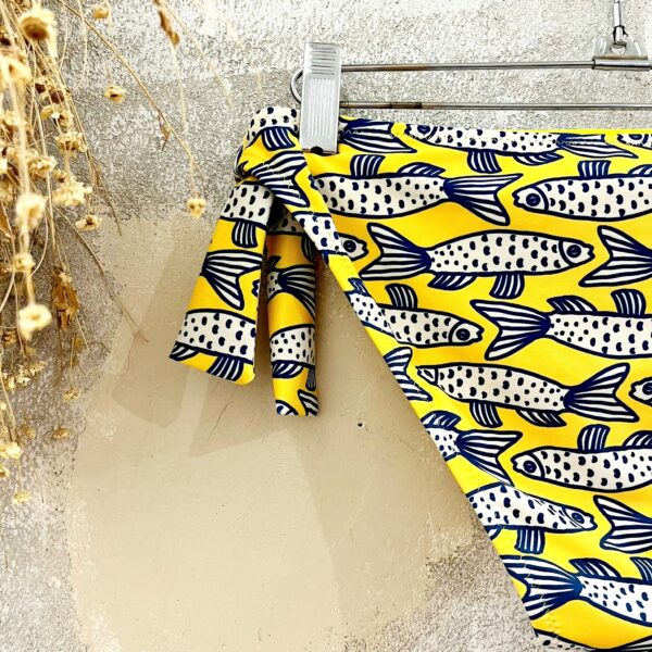 Bikini Slip Giallo con Stampa Pesci Compania Fantastica