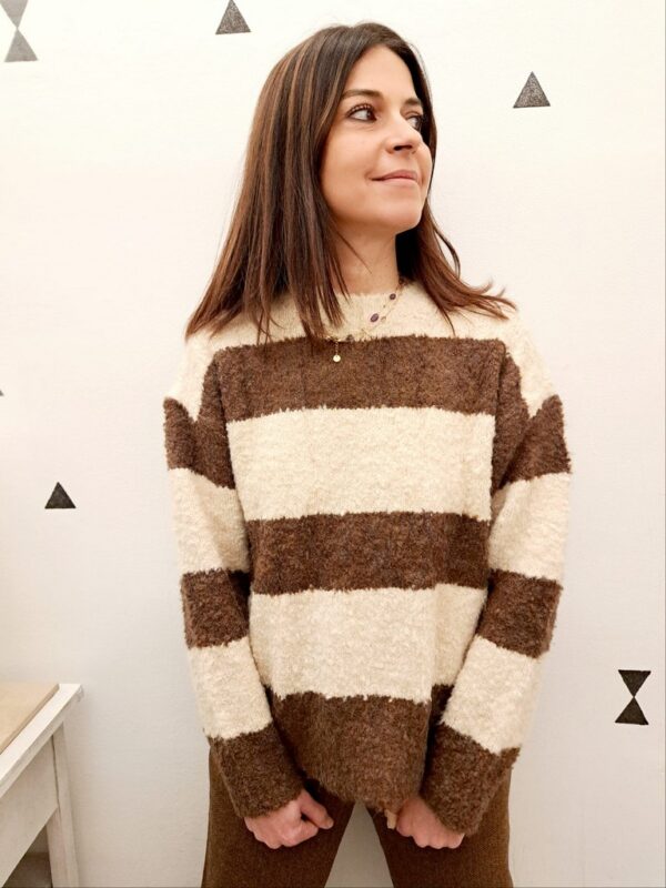 Maglia Righe Brown&OffWhite Compania Fantastica